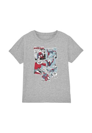 Marvel SPIDERMAN PANEL COLLAGE - Print T-shirt - mottled grey
