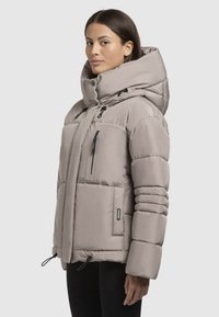 khujo PEEKE SET - Winterjas - graubeige