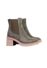 Divine Factory Bottines à plateau - kaki