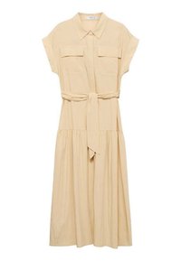 Rochie tip cămașă - beige
