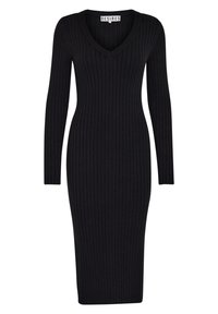 DEAMABEL V-NECK DRESS - Vestido de tubo - black