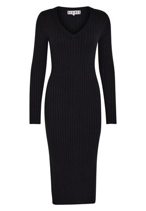 Desires DEAMABEL V-NECK DRESS - Etuikleid - black