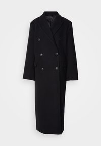 OVERSIZED DOUBLE BREASTED COAT - Casaco de inverno - black