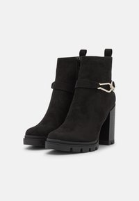 ONLY SHOES Kotníková obuv na vysokém podpatku - black