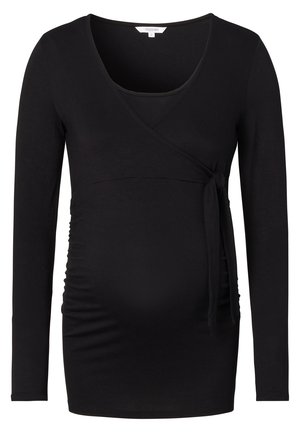 Langærmet T-shirt - black