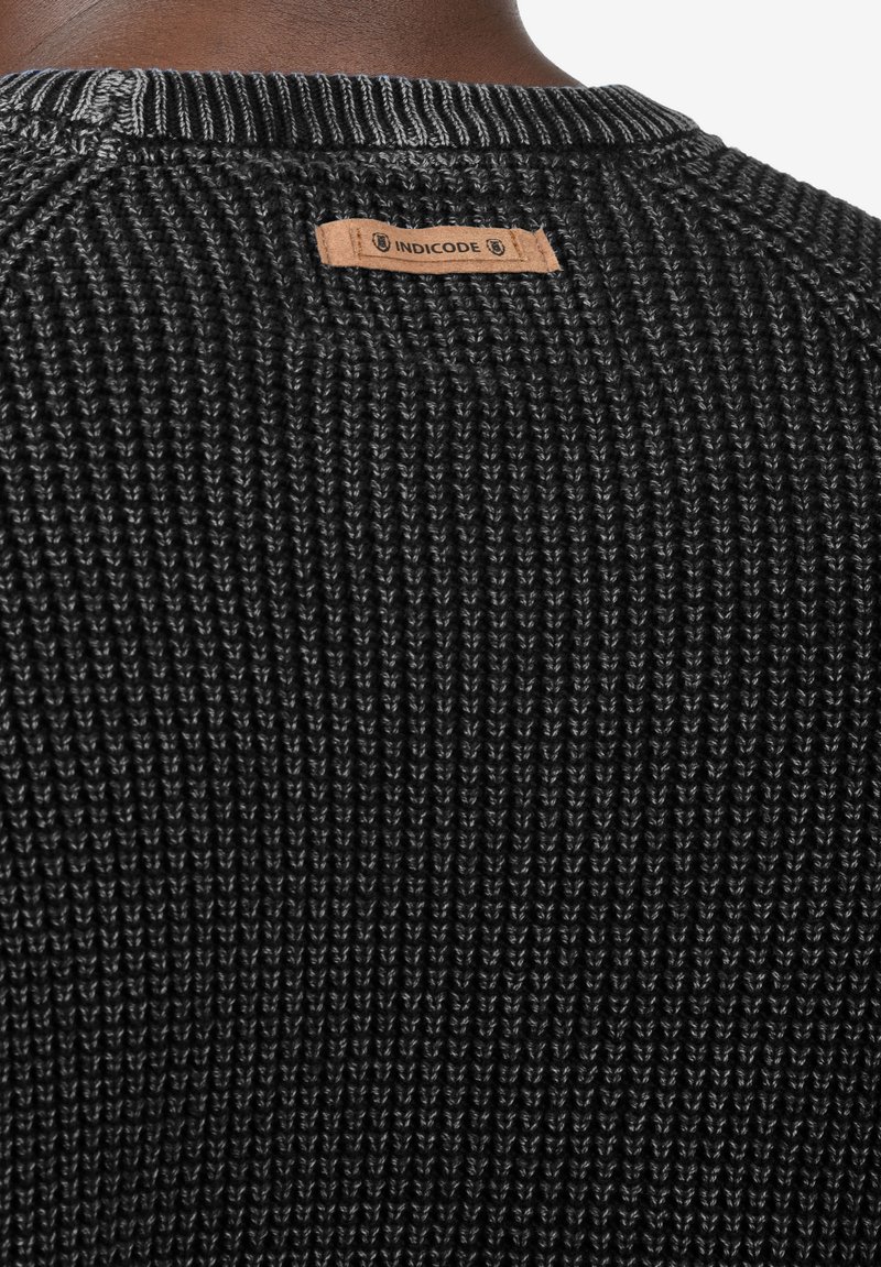 Herren Strickjacken | INDICODE JEANS IDROCKFORD Strickpullover black/schwarz - XN83500 Herren Strickjacken | INDICODE JEANS IDROCKFORD Strickpullover black/schwarz - XN83500