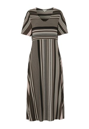 Cellbes of Sweden, PATTERNED VISCOSE DRESS WITH POCKETS - Jerseykjole - brown striped