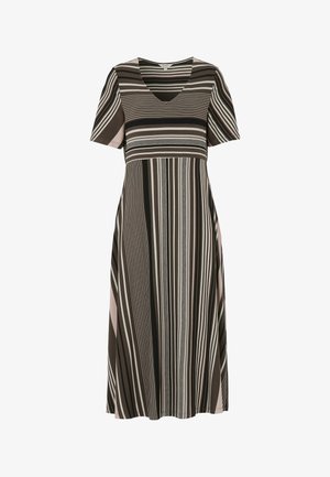 Cellbes of Sweden, PATTERNED VISCOSE DRESS WITH POCKETS - Jerseykjole - brown striped