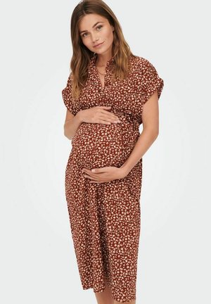 OLMHANNOVER - Shirt dress - henna