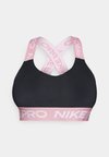BRA - Lengvai krūtinę prilaikanti sportinė liemenėlė - black/elemental pink/white