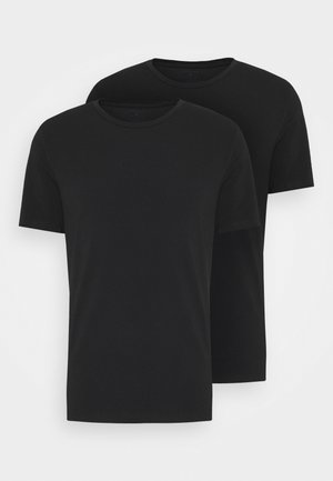 Björn Borg SOLID THOMAS TEE 2 PACK - Undershirt - black beauty