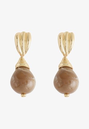 Next, Earrings - brown