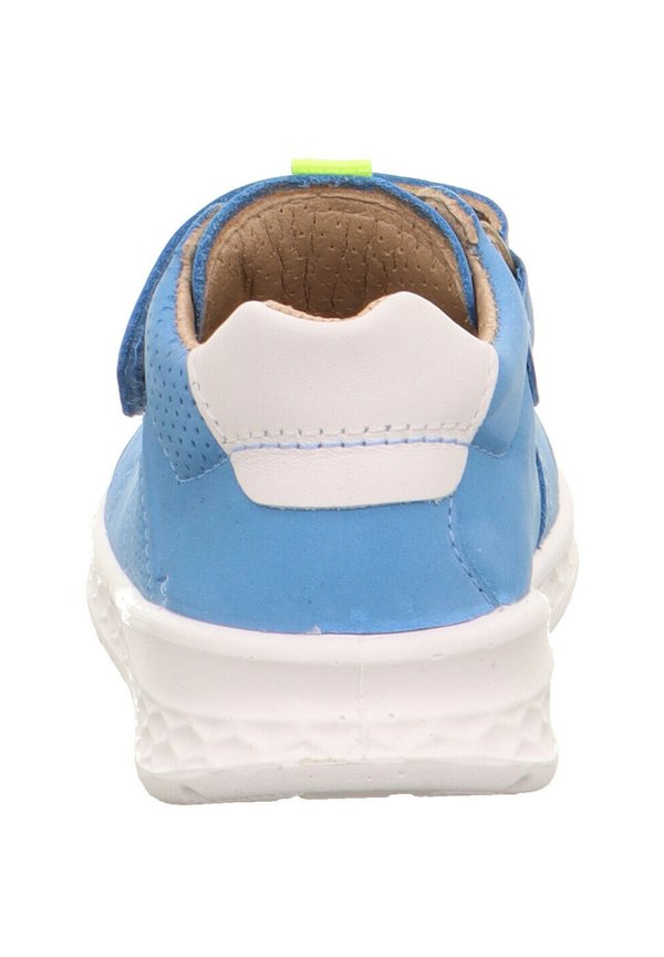Lauflernschuh – hellblau gelb