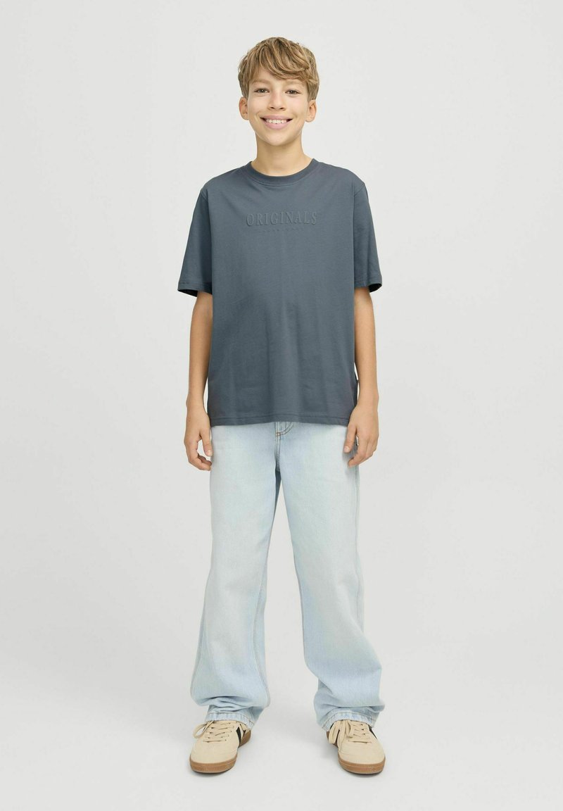 Jack & Jones Junior T-SHIRT GEDRUCKT T-SHIRT JUNIOR - Trükipildiga T-särk - stormy weather