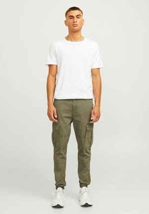 MICHAEL SLIM PREP NOOS - Pantalones cargo - olive night