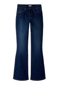 MID WAIST - Alt laienevad teksad - dark blue denim