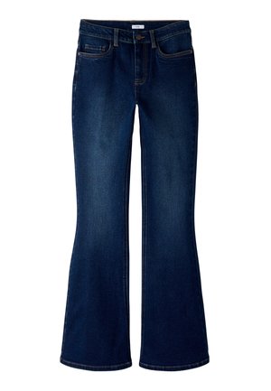 TWO SOON MID WAIST - Vaqueros a campana - dark blue denim