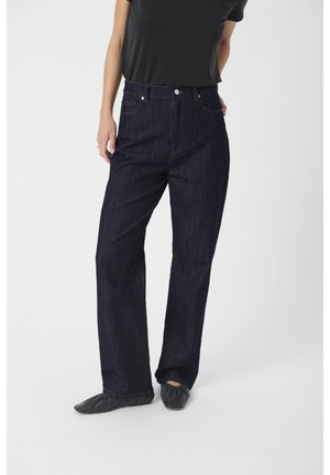 Wide leg - dark blue denim