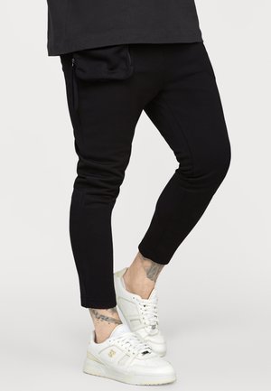 POCKET CUFFED TRACK PANTS - Träningsbyxor - black
