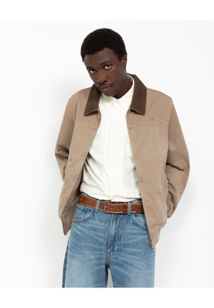 Schott VINTAGE BI-MATIÈRE - Veste légère - taupe