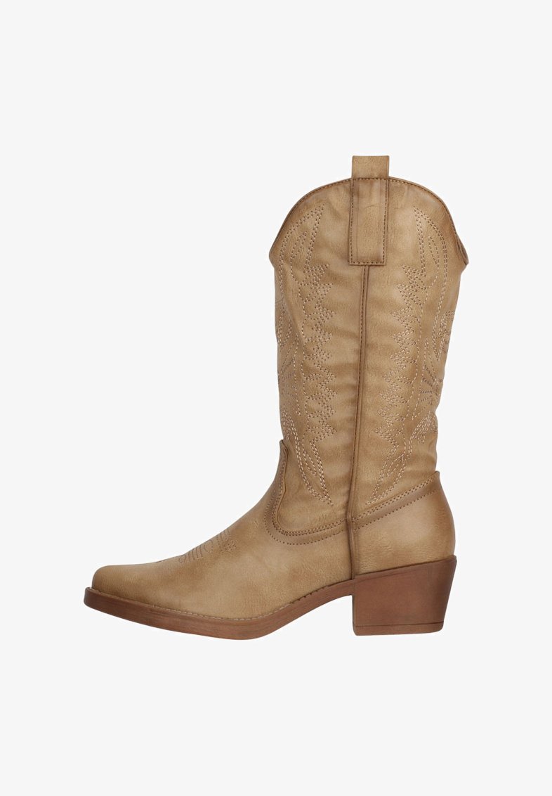 Elara Cowboy- / Bikerboots - khaki