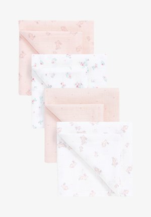 4 PACK - Muslin blanket - pink bunny