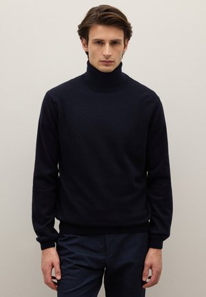 TURTLENECK IN PURE REGULAR FIT - Maglione - navy blue