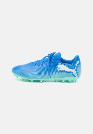 FUTURE 7 PLAY MG - Botas de fútbol con tacos - hyperlink blue/mint/white