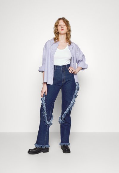 Ksenia Schnaider COWBOY PANTS - Straight leg jeans - vintage denim mixed colour