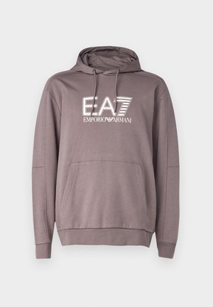 EA7 Emporio Armani FELPA - Felpa con cappuccio - volcanic glass