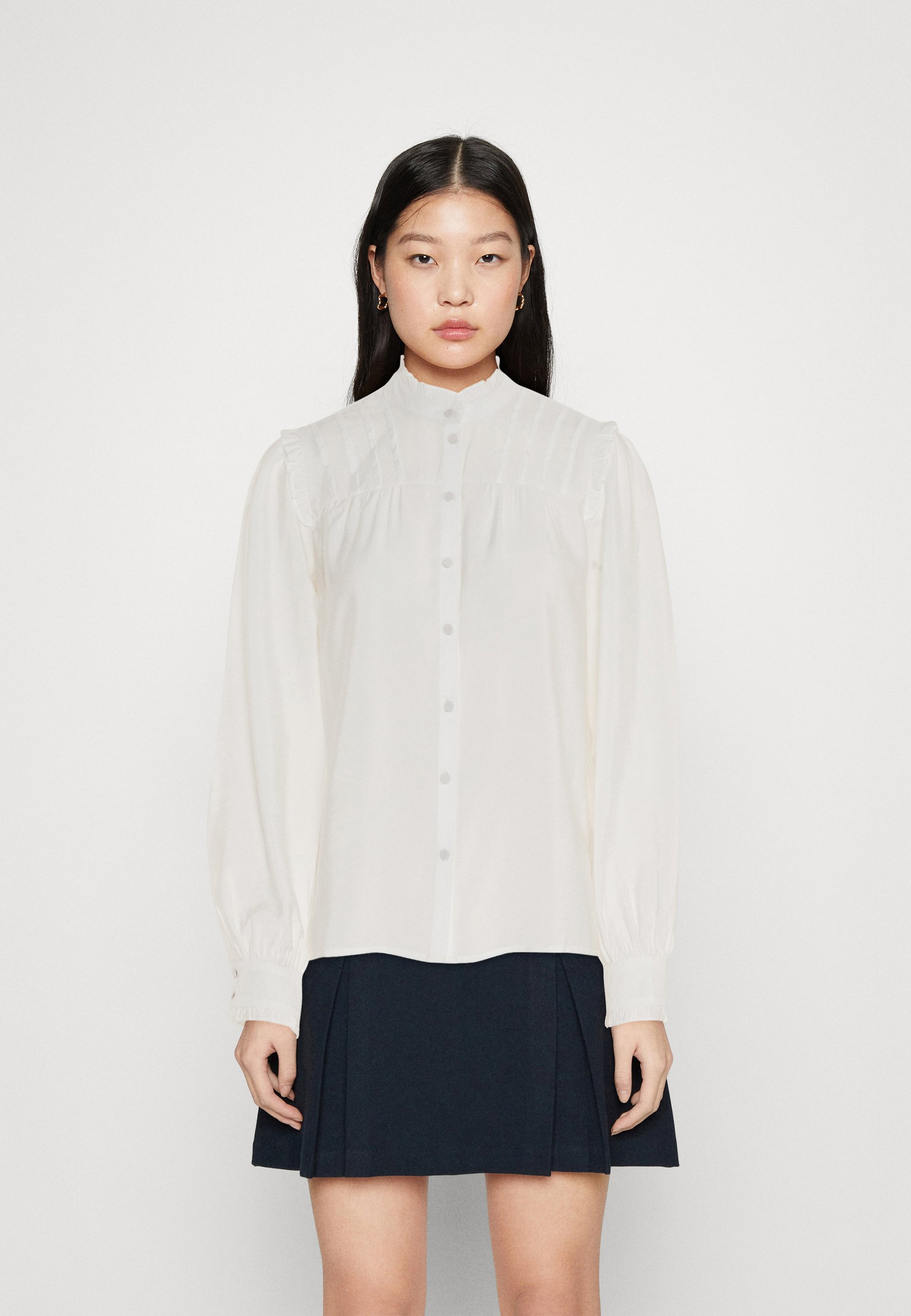 ESPRIT 990ee1f307 Camicia Donna – Colletto Con Bottoni, Maniche Lunghe, Polsini Button-down, Taglio Classico