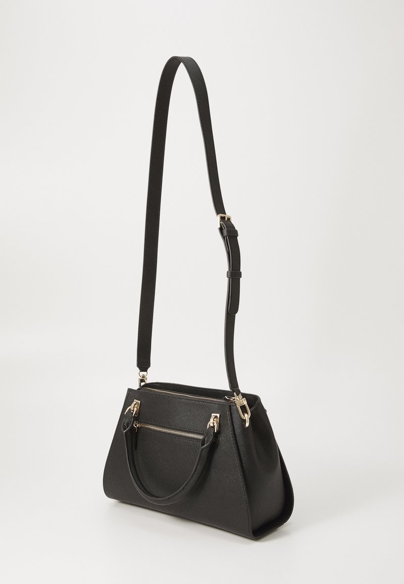 GUESS Dames Noelle Luxe Satchel Handtas, zwart