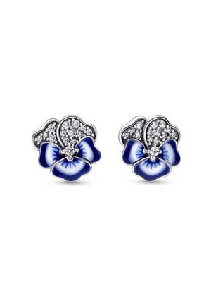 PANSY FLOWER STUD  - Orecchini - silver coloured