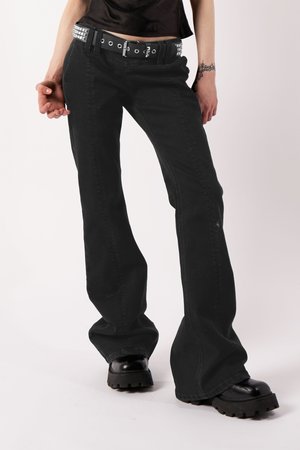 ALTER - Τζιν χαλαρής εφαρμογής - black