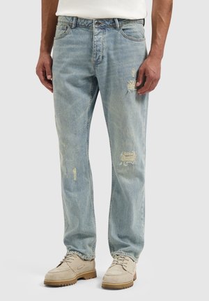 Jeans Straight Leg - denim blue green