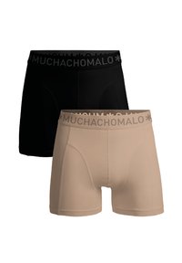 MUCHACHOMALO 2-PACK - Boxer alsónadrág - beige black