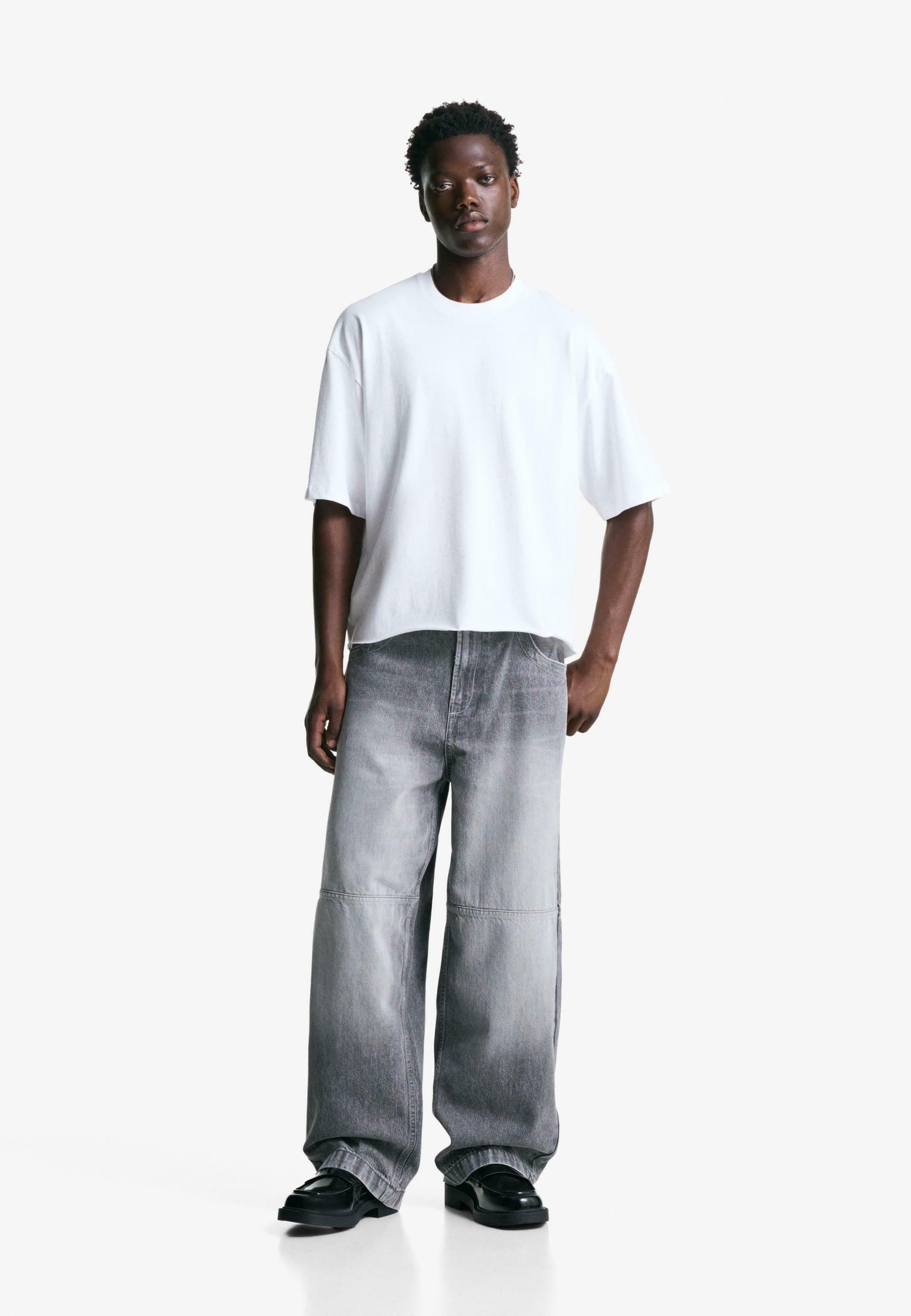 Baggy Jeans Mom Jeans Bershka Zalando Grey Loose Fit Bershka