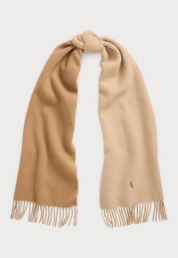 FRINGE TRIM WOOL SCARF - Halsduk - camel