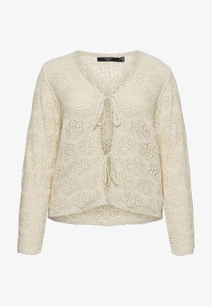 Vero Moda Curve, AVA V NECK TIE STRING - Kardigán - birch