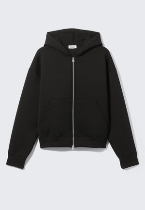Weekday, SIMON SCUBA - Sweater met rits - black dark