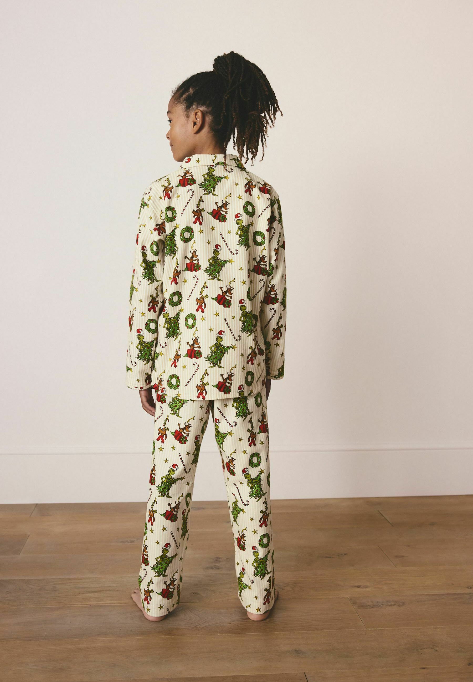Next SINGLE BUTTON THROUGH XMAS SET - Pyjama - neutral grinch/beige - ZALANDO.FR