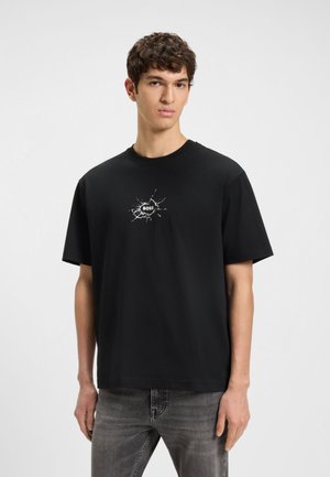 BOSS VOYAGE - Print T-shirt - black