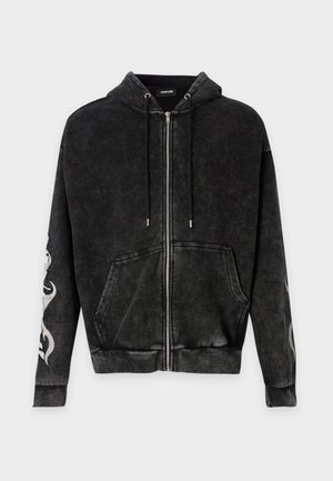 YOURTURN by Zalando, UNISEX - Sweater met rits - dark grey snow washed