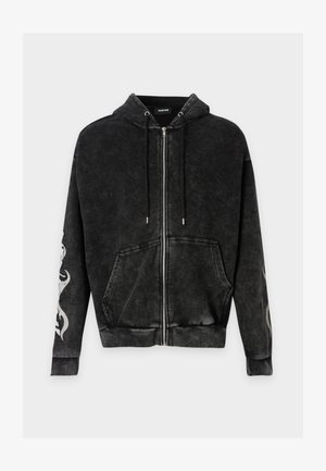 YOURTURN by Zalando, UNISEX - Φούτερ με φερμουάρ - dark grey snow washed