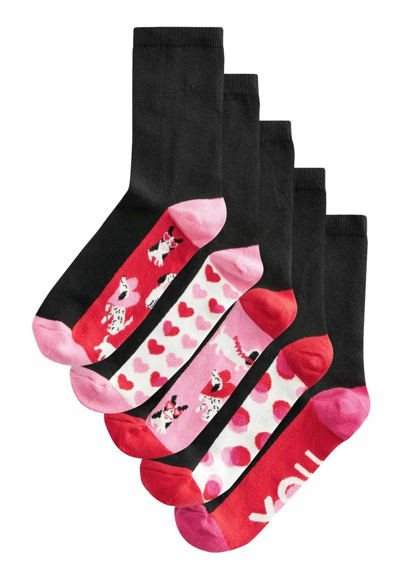 Next BEE 5 PACK  - Zoknik - valentine dogs