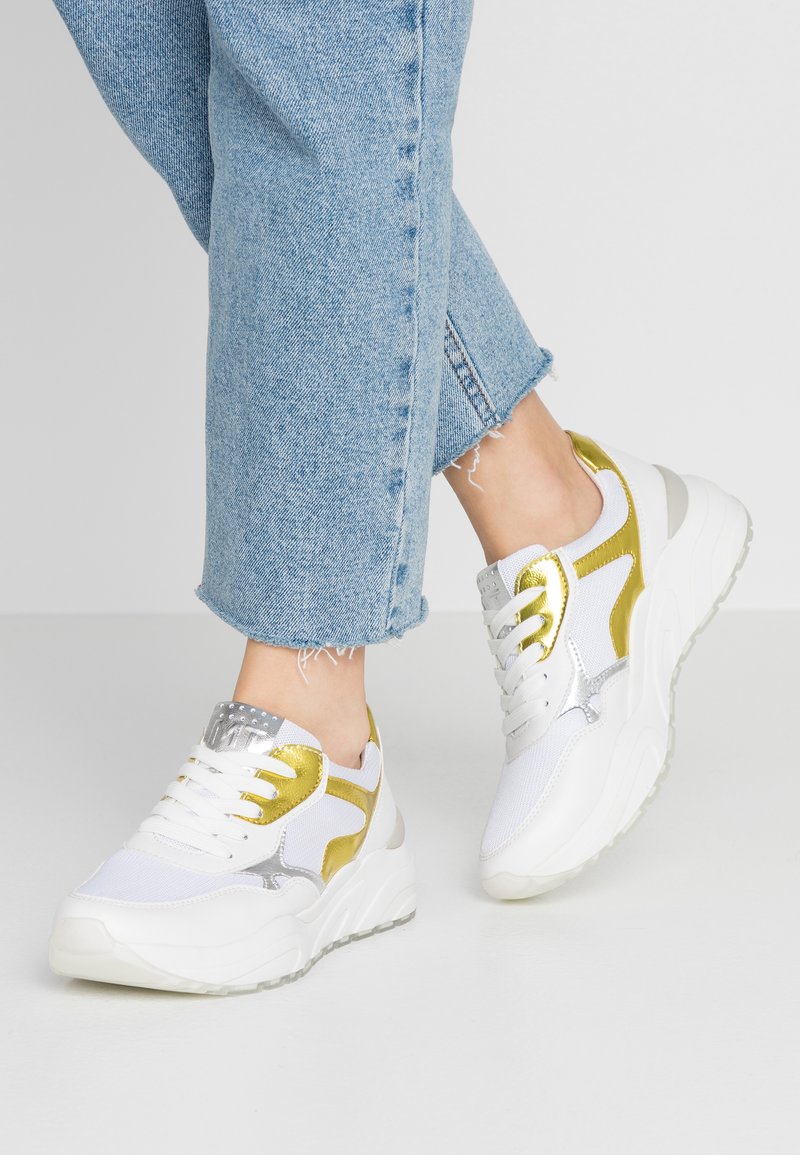 Marco Tozzi Sneaker low - white/yellow