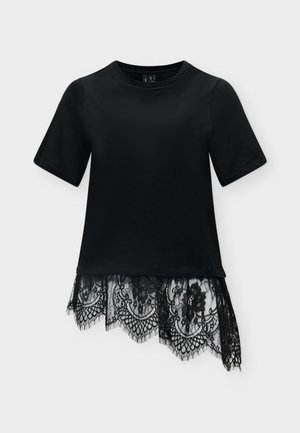 Vero Moda, VMBRIT SS O-NECK LACE T-SHIRT JRS - T-shirt imprimé - black