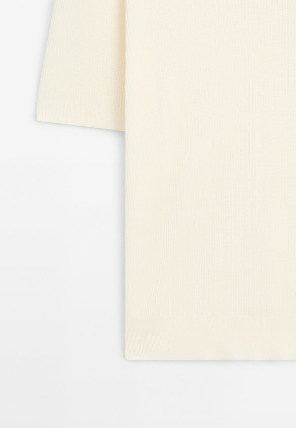 TEXTURED  SHORT SLEEVE - Basic T-shirt - beige2