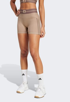 adidas Performance HYPERGLAM - Leggings - chalky brown earth strata