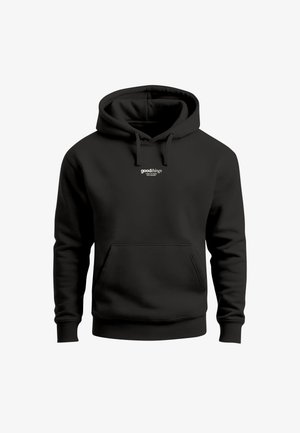 Neverless, HERREN HOODIE BACKPRINT - GOOD THINGS - KAPUZENSWEATSHIRT - Hoodie - slim-fit schwarz